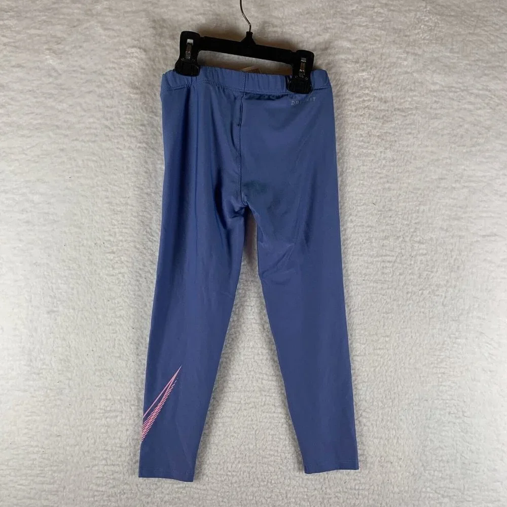 Nike Shift Legging Girls Medium Blue Dri-Fit‎ Royal Pulse Stretch Pull On 6824